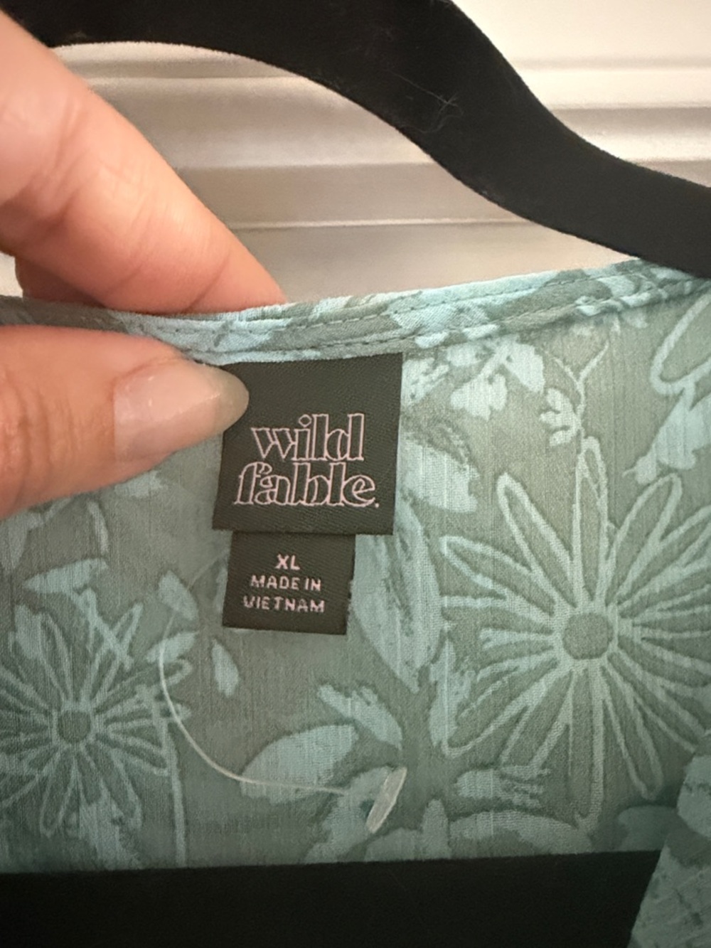 wild fable Seafoam Sheer Floral Sheer Duster - Picture 2 of 3